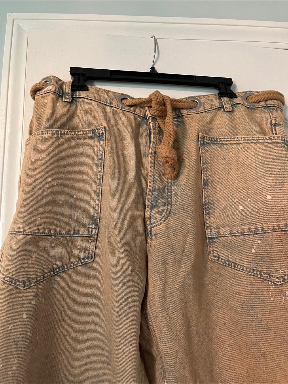 We the Free People Moxie Barrel Jeans Cowboy Sz 12R/31R EUC - Picture 5 of 6